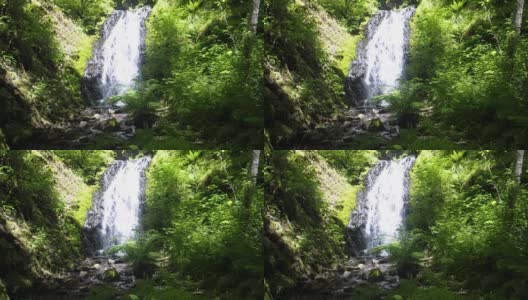 俄勒冈州波特兰附近的哥伦比亚河峡谷瀑布高清在线视频素材下载