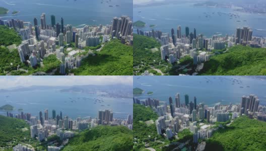 航拍香港城市高清在线视频素材下载