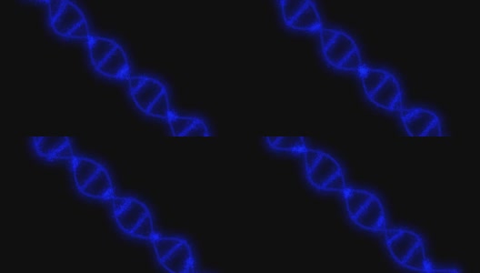 结构DNA旋转未来数字背景，科学技术的抽象背景高清在线视频素材下载