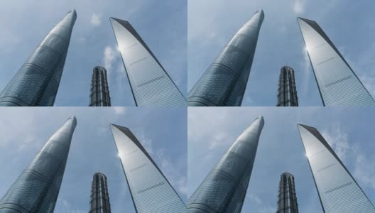 Time Lapse Shanghai Skyline /上海，中国高清在线视频素材下载