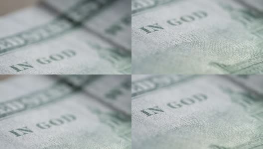 新百元钞票的特写高清在线视频素材下载