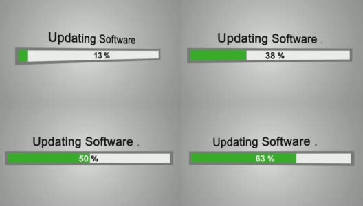 更新软件过程动画动画的灰色背景高清在线视频素材下载