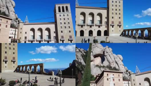 西班牙巴塞罗那-蒙特塞拉特市中心- 12高清在线视频素材下载