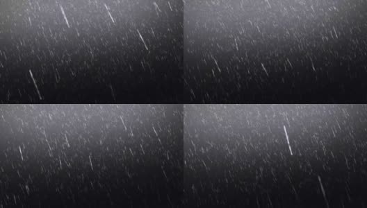黑色背景上的雨高清在线视频素材下载