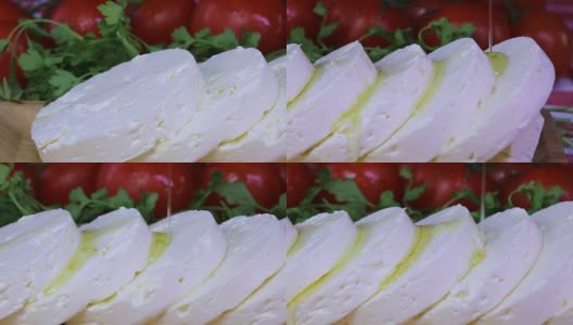 橄榄油奶酪高清在线视频素材下载