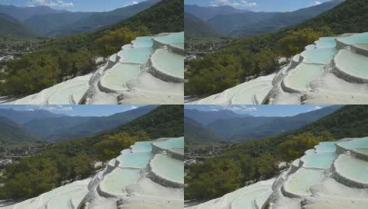 4 k;中国白水梯田瀑布。高清在线视频素材下载