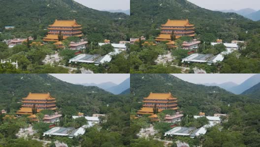 宝莲寺，位于香港大屿山高清在线视频素材下载