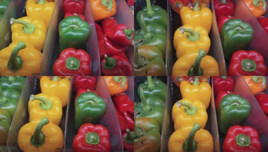 五颜六色的蔬菜高清在线视频素材下载