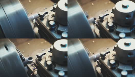 手动控制的现代金属切割机。高清在线视频素材下载