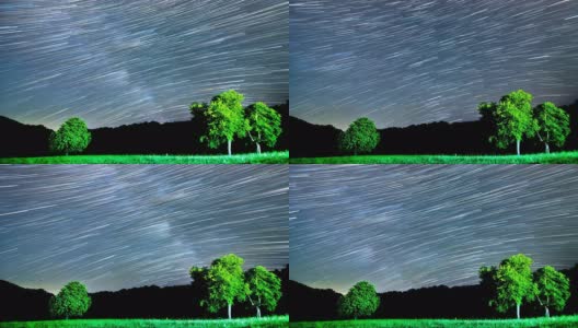 银河的轨迹美丽的夜空高清在线视频素材下载
