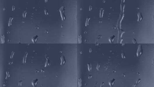 水滴在玻璃上高清在线视频素材下载