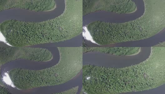巴西热带雨林鸟瞰图高清在线视频素材下载