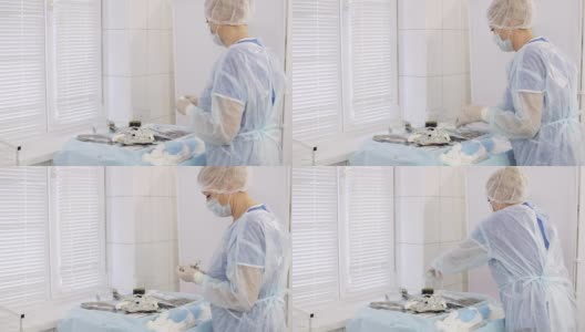 协助手术室检查手术准备工作高清在线视频素材下载