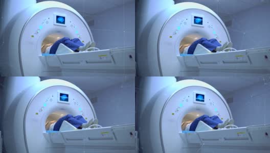 用x光机对人脑进行扫描高清在线视频素材下载