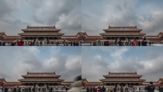4K-Time Lapse-The Forbidden City - Beijing, China高清在线视频素材下载