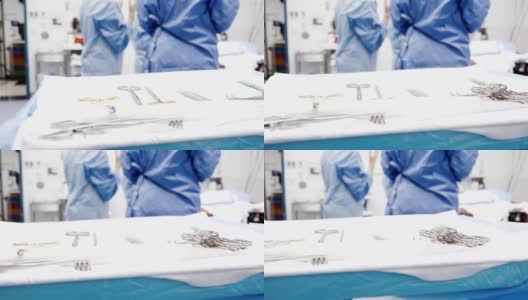 手术室正在准备手术高清在线视频素材下载