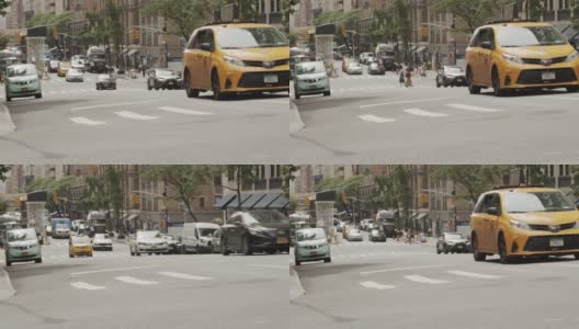 2021年纽约市交通和行人高清在线视频素材下载
