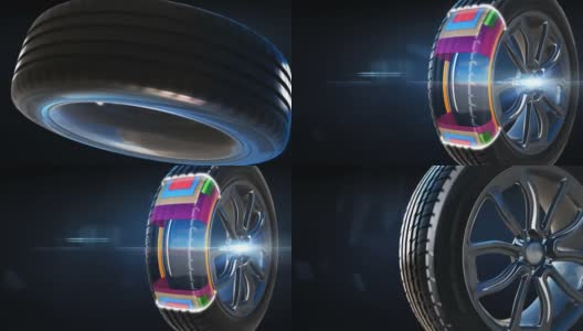 轮胎施工方案背景概念高清在线视频素材下载