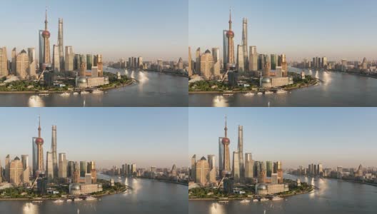 时间流逝/4k/上海天际线/中国上海高清在线视频素材下载