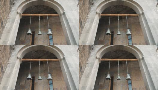 瓦尔齐亚洞穴修道院的钟声。圣母升天教堂高清在线视频素材下载