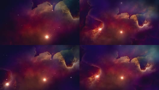 色彩鲜艳的星系高清在线视频素材下载