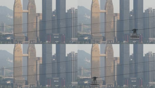中国重庆的缆车高清在线视频素材下载
