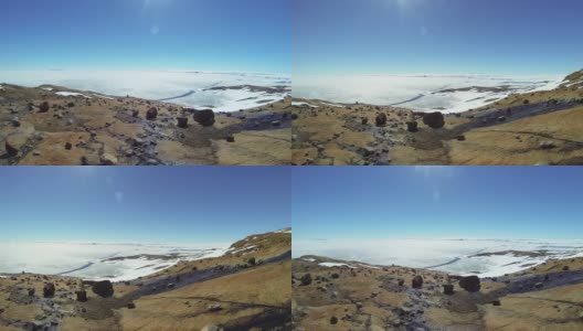 南极洲的冰海岸景观。高清在线视频素材下载
