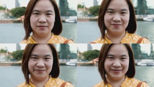 亚洲女性自信的肖像高清在线视频素材下载