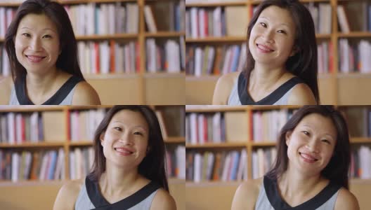用R3D拍摄的亚洲女商人室内肖像高清在线视频素材下载