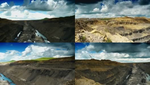 地表采矿间隔拍摄高清在线视频素材下载