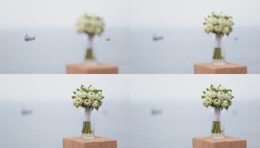 婚礼鲜花花束。高清在线视频素材下载