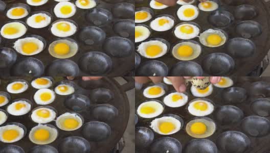 是一种泰国甜食，配鹌鹑蛋高清在线视频素材下载