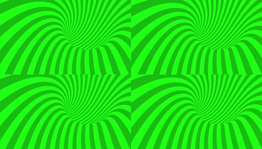 几何幻象隧道抽象背景3绿色高清在线视频素材下载