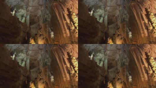 Jeita的奇妙洞穴。被选为世界七大奇迹之一。高清在线视频素材下载