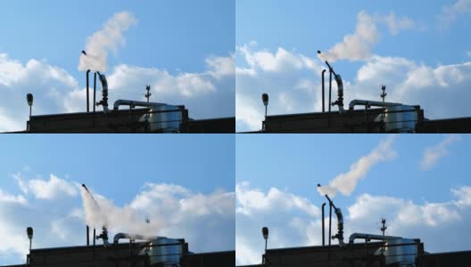 污染空气，工业企业高清在线视频素材下载
