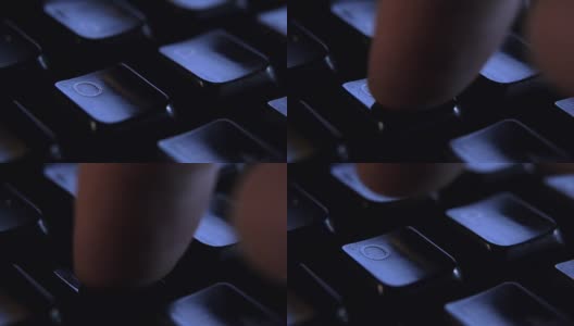在键盘上按O键关闭手指。高清在线视频素材下载