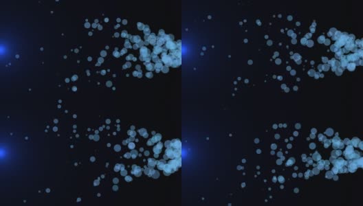 Loopable blue particles and blue light background 4K高清在线视频素材下载