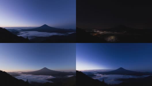 富士山日出(云海)高清在线视频素材下载