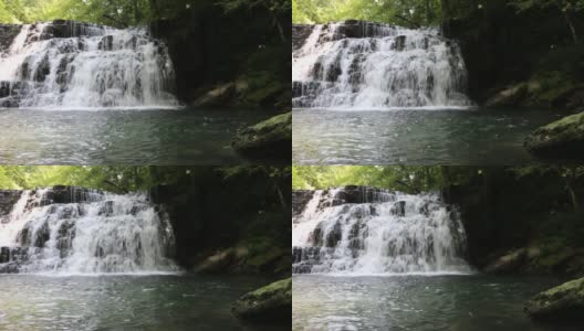 拉特利奇瀑布的一部分高清在线视频素材下载