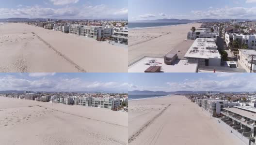 空中威尼斯海滩，加利福尼亚，美国高清在线视频素材下载