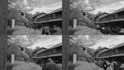 4K时间推移-传统的Gion街(Ninenzaka)，京都高清在线视频素材下载