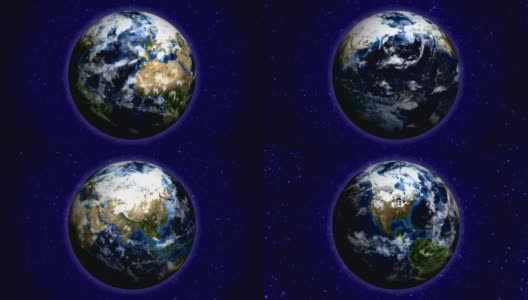 地球和宇宙背景，循环高清在线视频素材下载