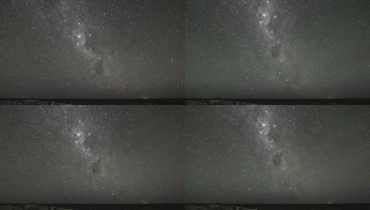 银河系夜空星空的时间流逝高清在线视频素材下载