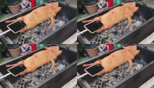 中国菜，烤乳猪高清在线视频素材下载