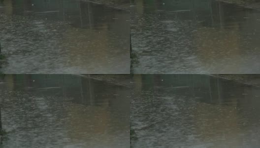 城市里的雨天高清在线视频素材下载