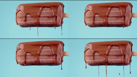 巧克力冰棒配巧克力高清在线视频素材下载