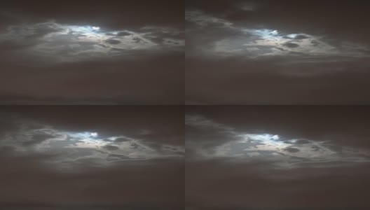 满月消失在云后面-垂直4K视频高清在线视频素材下载