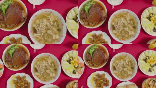 中国新年菜肴高清在线视频素材下载