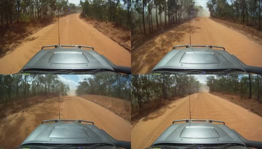 POV 4wd驾驶在澳大利亚内陆。高清高清在线视频素材下载