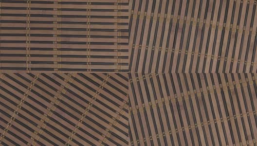 特写旋转纹理竹席。高清在线视频素材下载